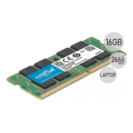 Memoria RAM color verde para Portatil 16GBx1 Crucial CT16G4SFRA266 Frecuencia 2666MHz