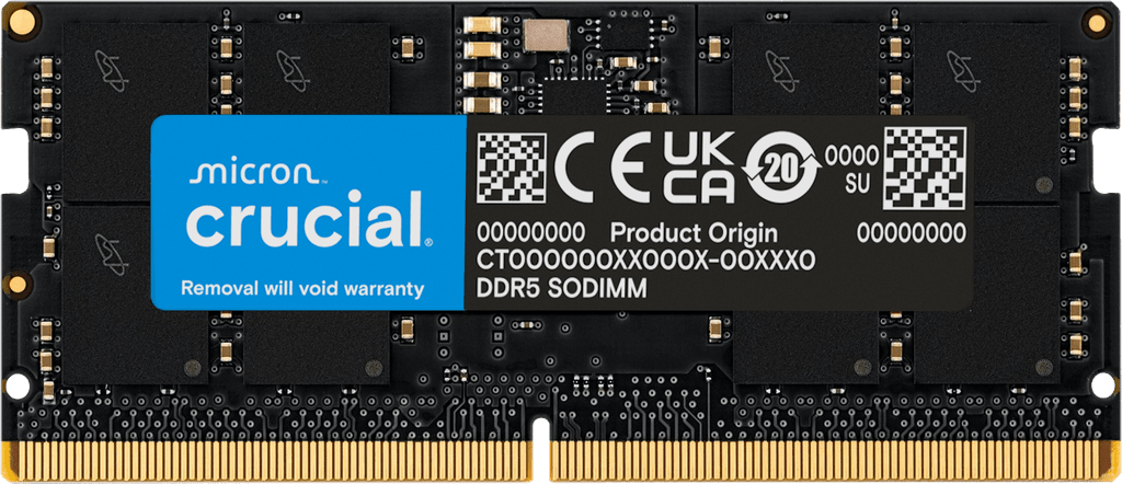 Memoria RAM 32GB 5600MHz Crucial para laptop